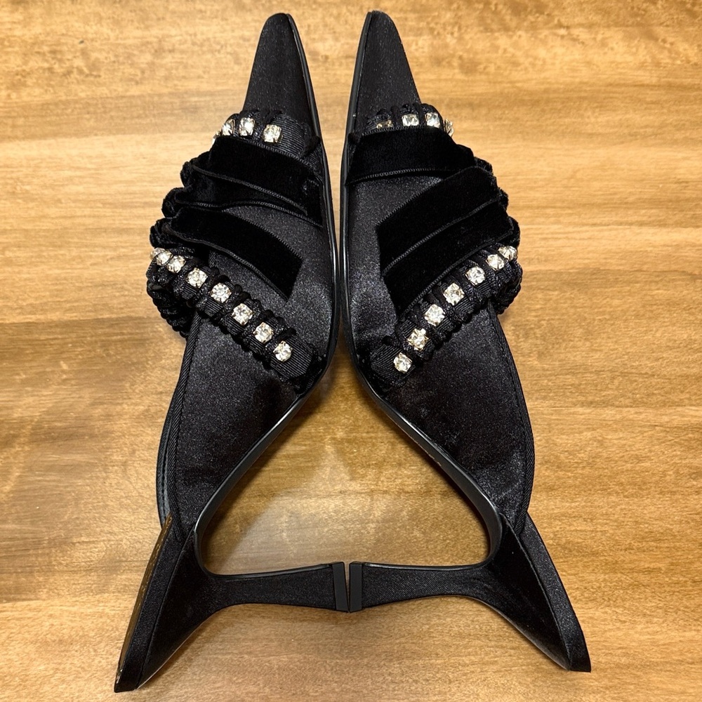 Sam Edelman Rhinestone Embellished Mules - Picture 8 of 15
